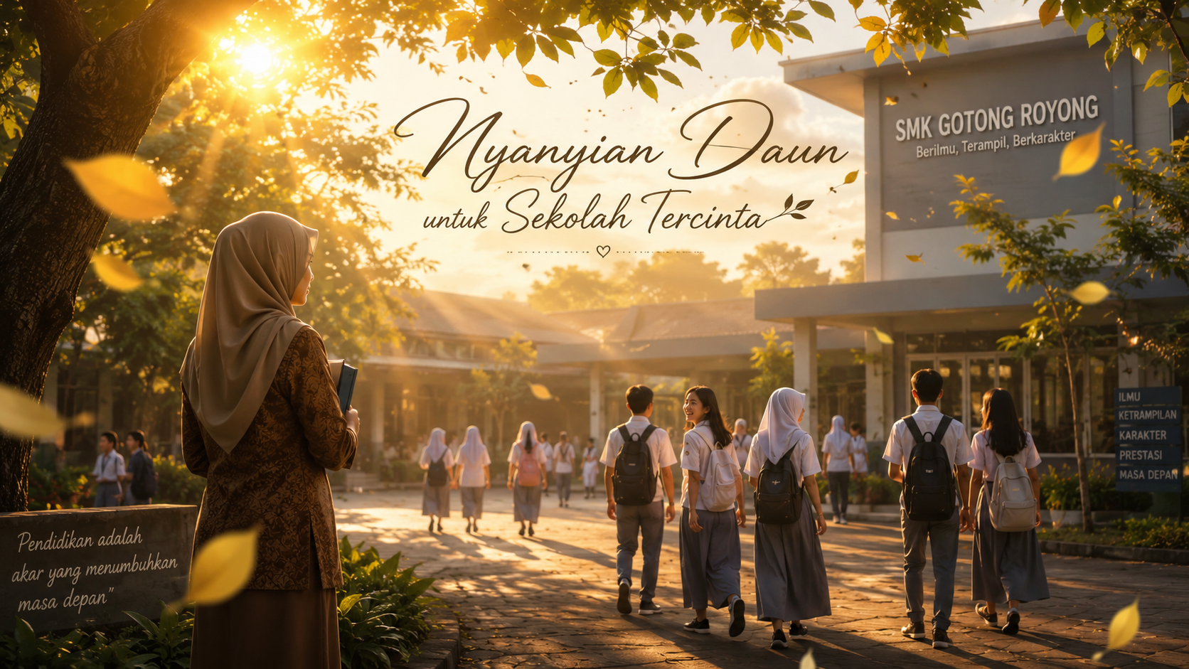 Nyanyian Daun untuk Sekolah Tercinta